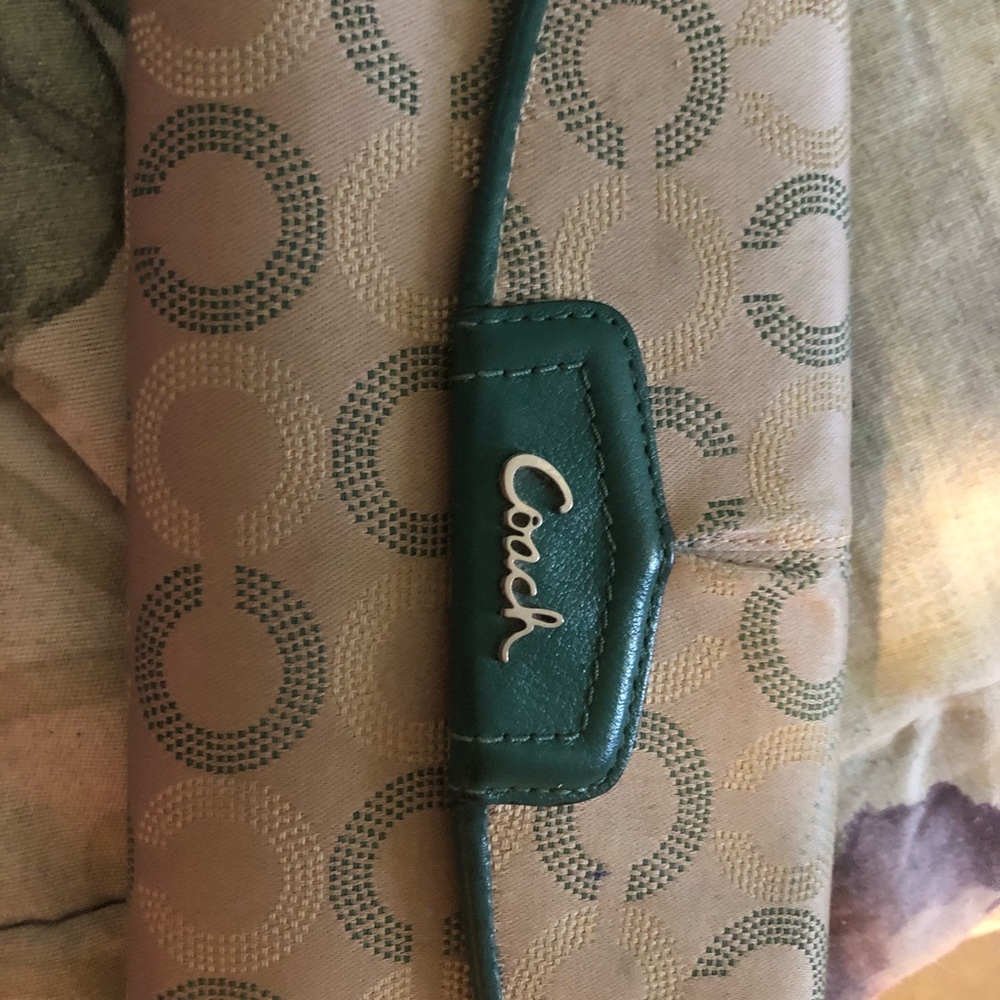 Authentic Coach wallet and checkbook holder